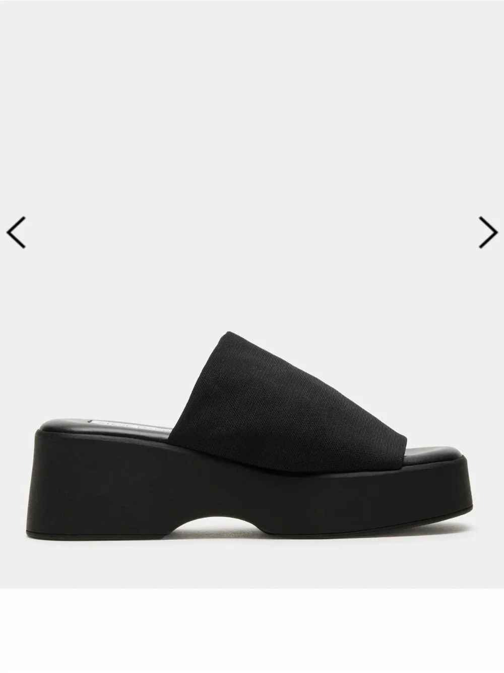 Steve Madden Slinky 30 Black Platform Slide Sandal 👡 BRAND NEW